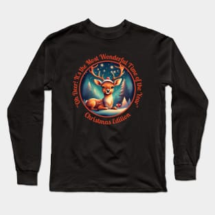 "Oh Deer! It's the Most Wonderful Time of the Year" Long Sleeve T-Shirt